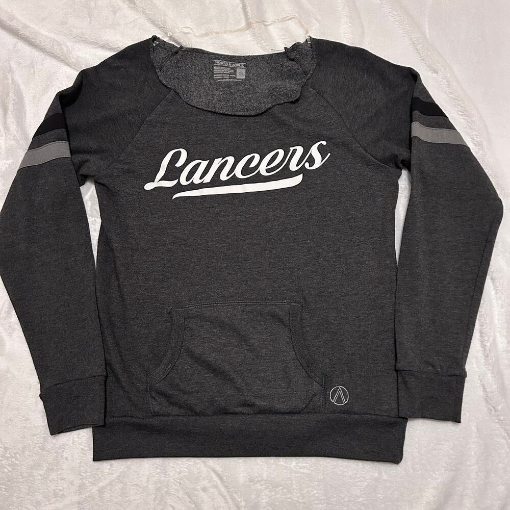 Women’s North and Acrux Gray Lancers Long sleeve Pullover Sweatshirt Size Small